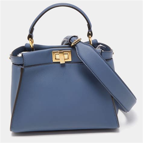 blue peekaboo fendi|Fendi peekaboo suede.